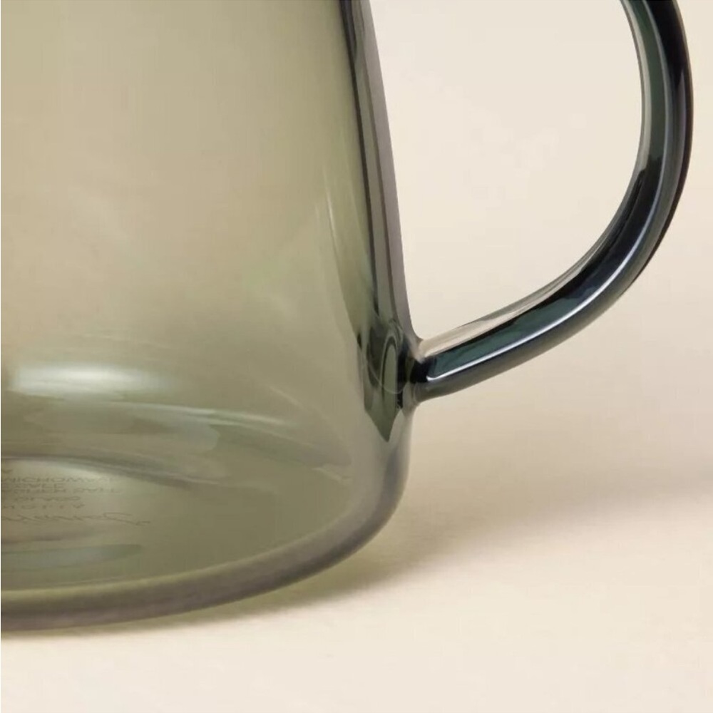 SOLD SOLD Hearth & Hand Magnolia 15oz Tinted Glass Mug Smoky Gray - Picture 3 of 3